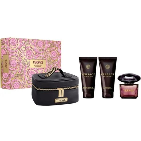 Versace Crystal Noir Set (Apa de Parfum 50ml + Lotiune de Corp 50ml  + Gel de Dus 50ml)