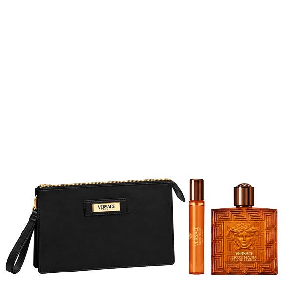 Versace Eros Najim Set (Parfum 100ml + Parfum 10ml + Pouch) detalii