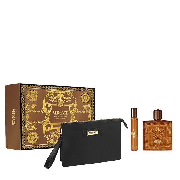 Versace Eros Najim Set (Parfum 100ml + Parfum 10ml + Pouch)
