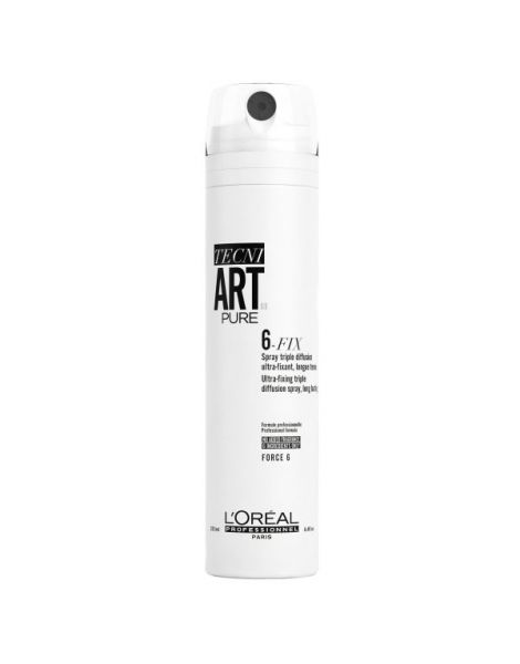 L'Oreal Professionnel Tecni Art 6 Fix Spray Fixativ Cu Difuzie Tripla de Fixare 250ml