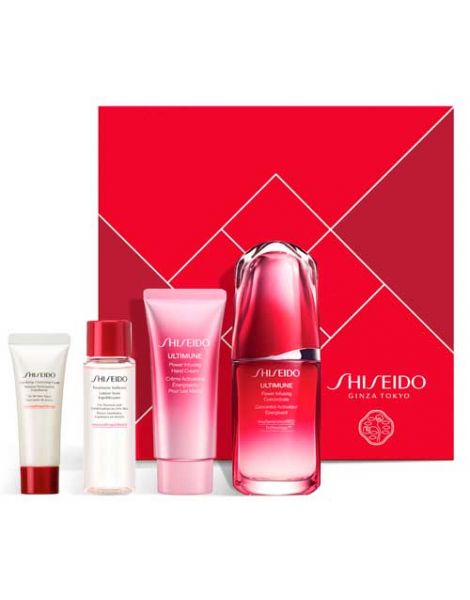 Shiseido Ultimune Set (Ser 50ml + Spuma de Curatare 30ml + Lotiune 30ml)