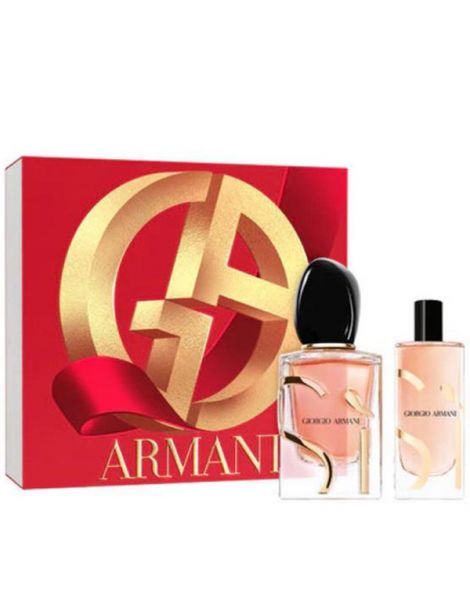 Armani Si Intense Set (Apa de Parfum Reincarcabila 50ml + Apa de Parfum 15ml)