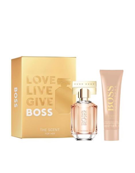 Boss the Scent For Her Set (Apa de Parfum 50ml + Lotiune de Corp 100ml)