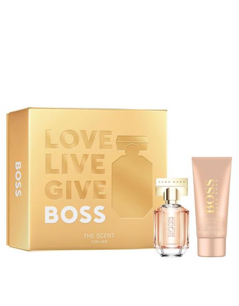 Boss the Scent For Her Set (Apa de Parfum 50ml + Lotiune de Corp 100ml)