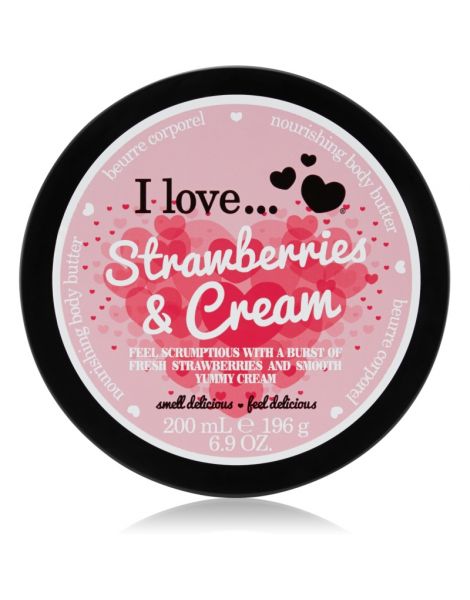 I Love Unt de corp Strawberries&Cream 200ml