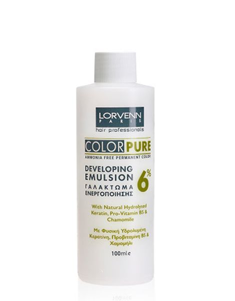 Lorvenn Color Pure Developing Emulsion Oxidant 6% Fara Amoniac 100ml