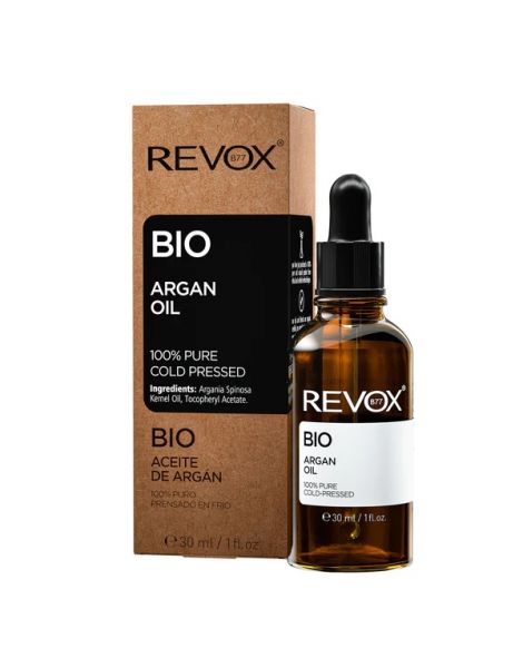 Revox Bio Argan Oil 100% Pure Cold Pressed Ulei de Argan 30ml prezentare
