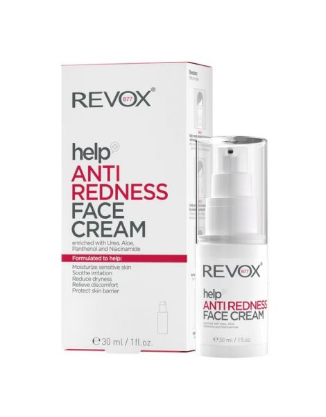 Revox Help Anti Redness Face Cream Crema de Fata anti-roseata 30ml prezentare