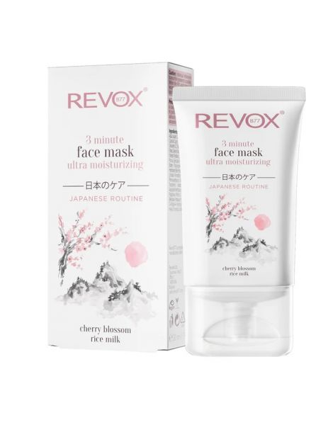 Revox Japanese Routine 3 Minutes Ultra Moisturizing Face Mask Masca pentru Ten 30ml prezentare