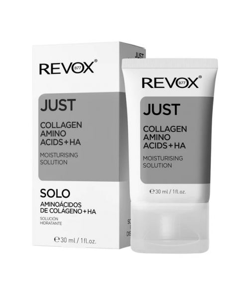 Revox Just Collagen Amino Acids + Ha Moisturising Solution Ser Hidratant 30ml prezentare