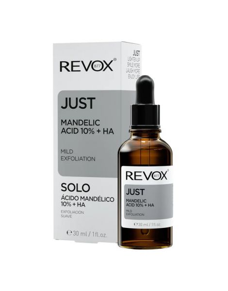 Revox Just Mandelic Acid 10% + HA Mild Exfoliation Ser Exfoliant 30ml prezentare