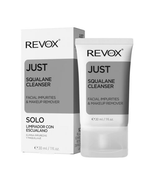 Revox Just Squalane Cleanser Makeup Remover Demachiant 30ml prezentare